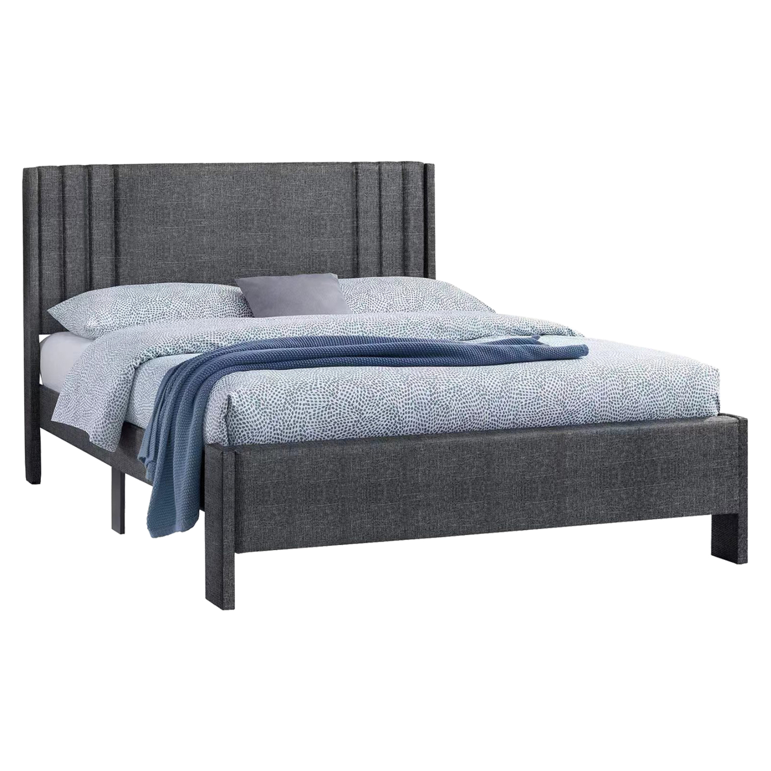 Double Bed Credence Hm685.01 Grey Fabric For Mattress 160x200cm ...
